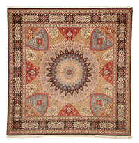 Perzisch tapijt - Tabriz - Royal vierkant  - 254 x 250 cm - veelkleurig