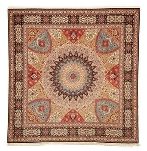 Perzisch tapijt - Tabriz - Royal vierkant  - 254 x 250 cm - veelkleurig