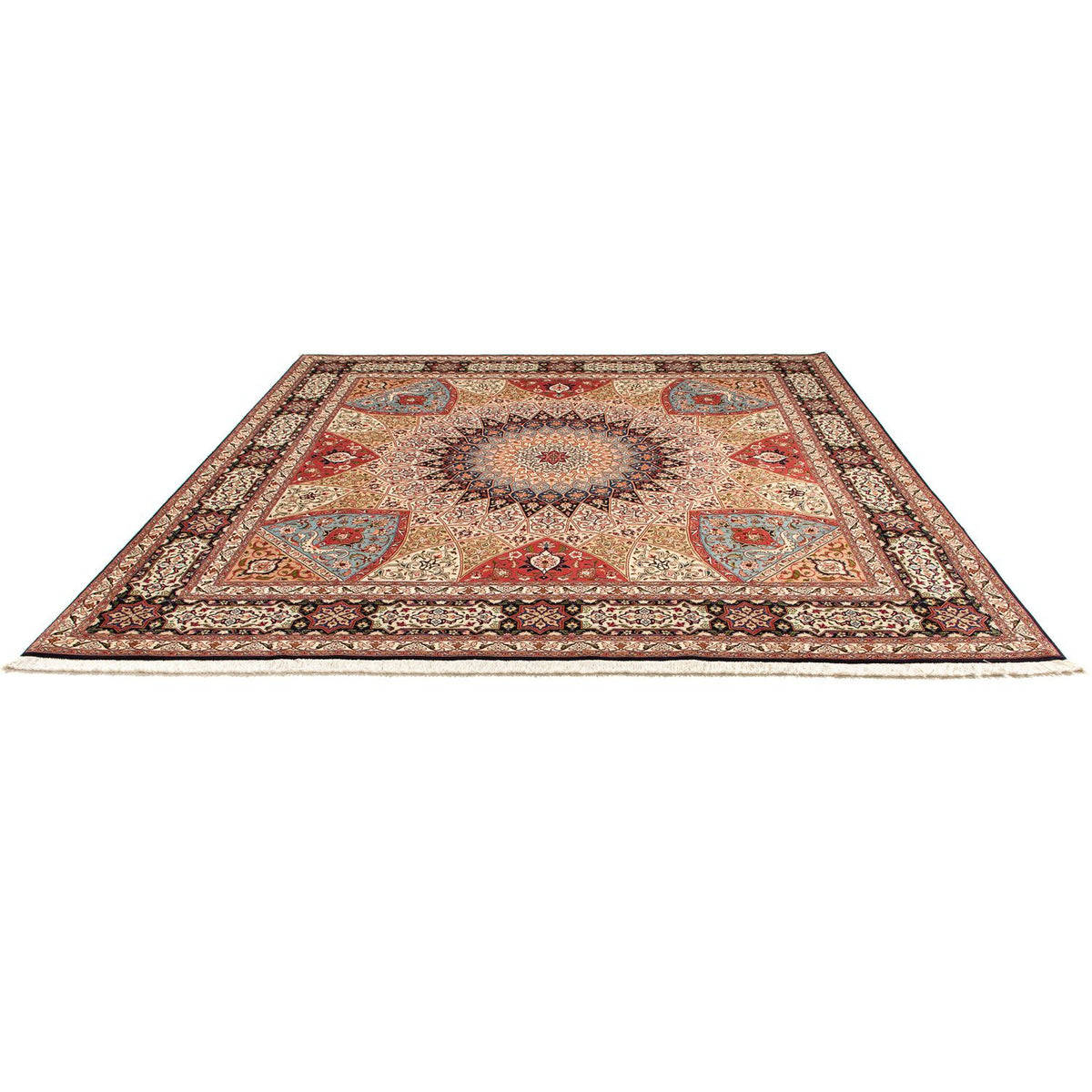 Perzisch tapijt - Tabriz - Royal vierkant  - 254 x 250 cm - veelkleurig