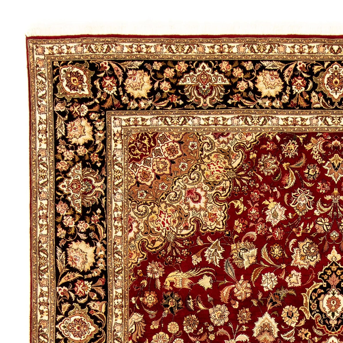 Perzisch tapijt - Tabriz - Royal - 364 x 247 cm - donkerrood