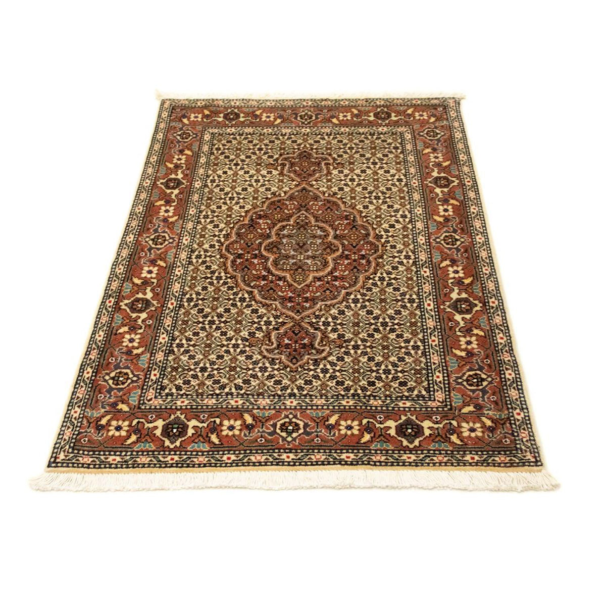 Perzisch tapijt - Tabriz - Royal - 115 x 77 cm - beige