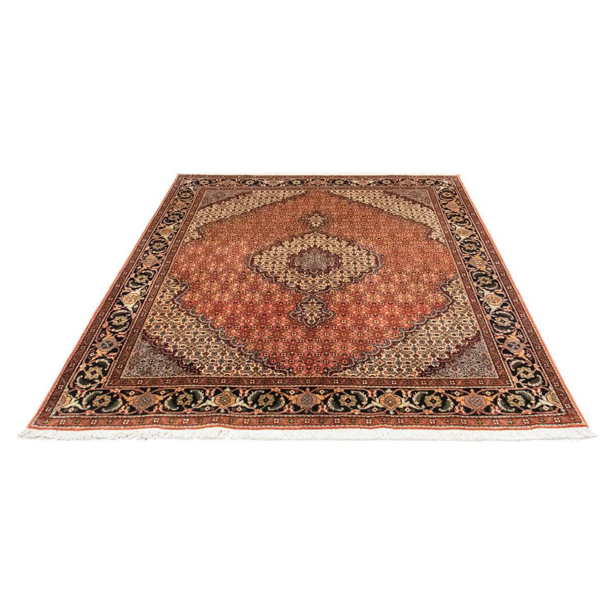 Perzisch tapijt - Tabriz - Royal - 196 x 153 cm - roest