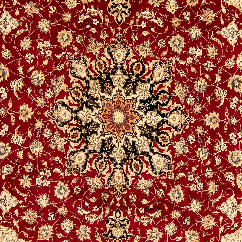 Perzisch tapijt - Tabriz - Royal - 343 x 255 cm - donkerrood