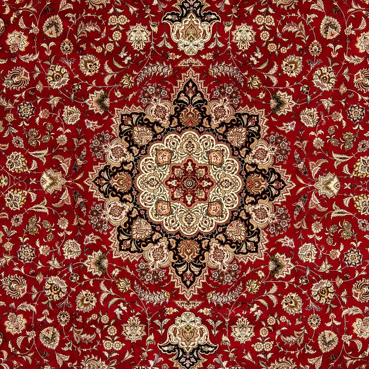 Perzisch tapijt - Tabriz - Royal - 352 x 252 cm - donkerrood