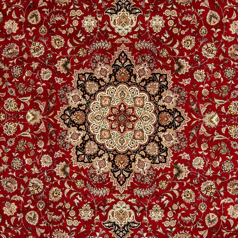 Perzisch tapijt - Tabriz - Royal - 352 x 252 cm - donkerrood