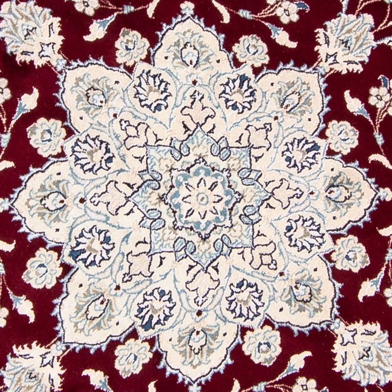 Perzisch tapijt - Nain rond  - 245 x 245 cm - donkerrood