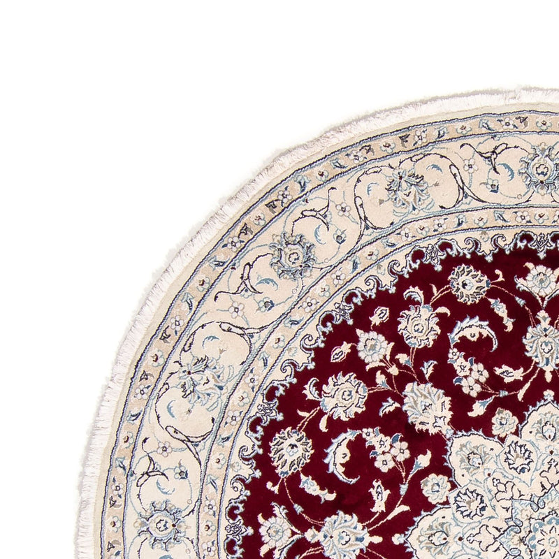 Perzisch tapijt - Nain rond  - 245 x 245 cm - donkerrood