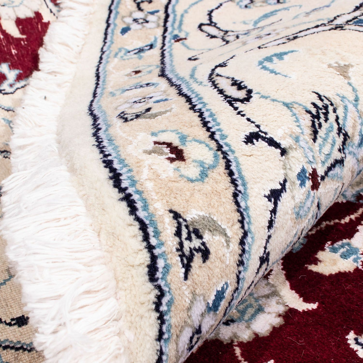 Perzisch tapijt - Nain rond  - 245 x 245 cm - donkerrood