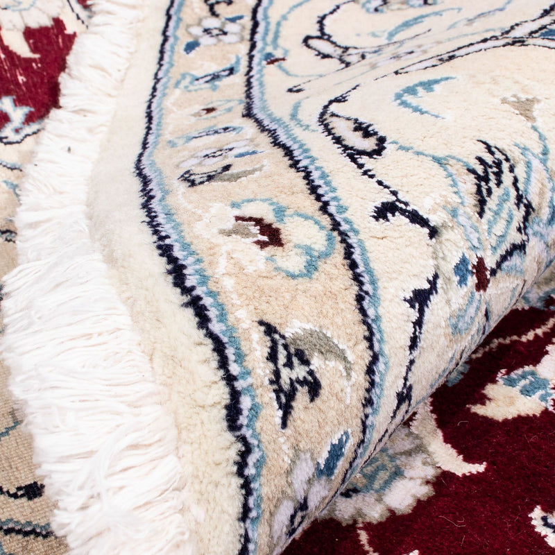 Perzisch tapijt - Nain rond  - 245 x 245 cm - donkerrood