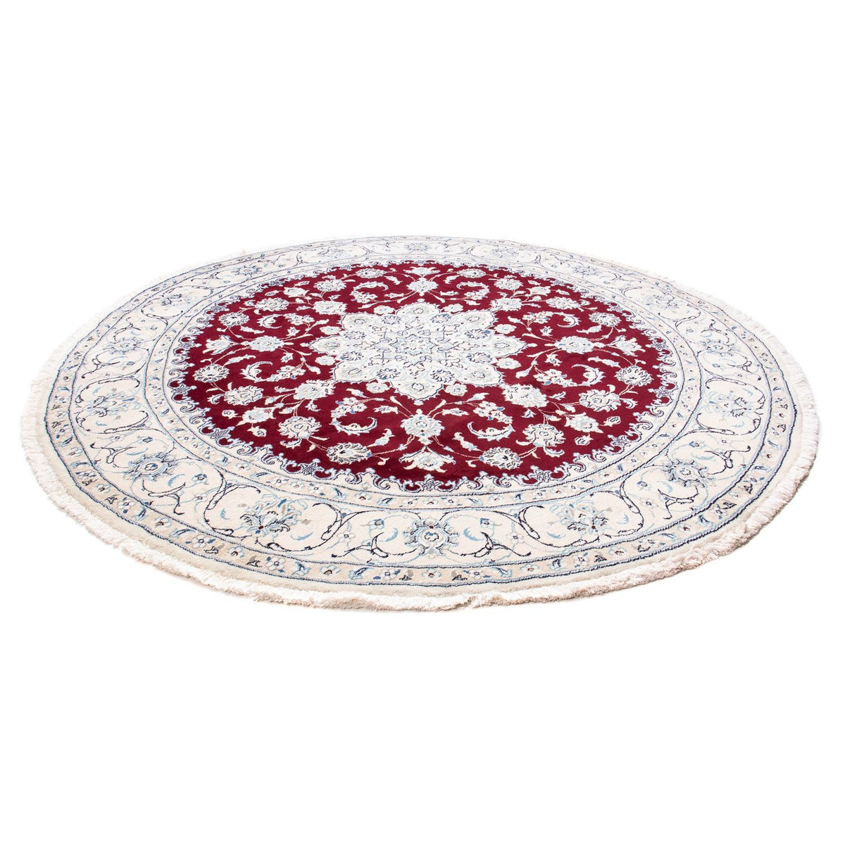 Perzisch tapijt - Nain rond  - 245 x 245 cm - donkerrood
