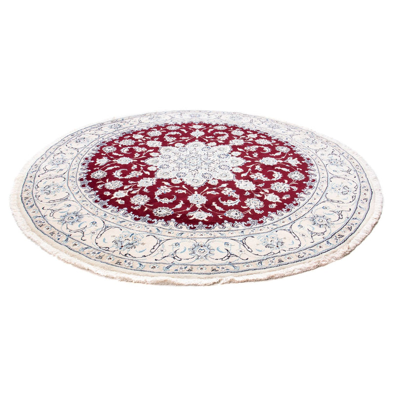 Perzisch tapijt - Nain rond  - 245 x 245 cm - donkerrood