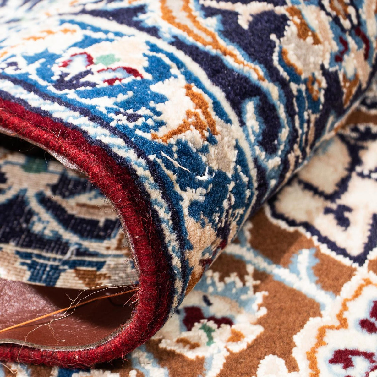 Perzisch tapijt - Nain - Koninklijk - 253 x 150 cm - donkerblauw