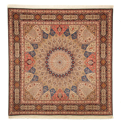 Perzisch tapijt - Tabriz - Royal vierkant  - 256 x 253 cm - veelkleurig