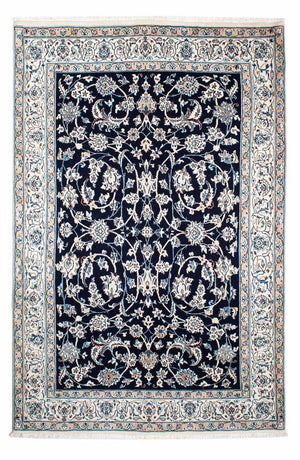 Perzisch tapijt - Nain - Koninklijk - 231 x 155 cm - donkerblauw