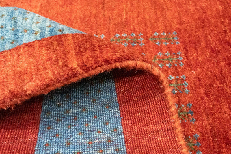 Loper Gabbeh Tapijt - Loribaft Perzisch - 174 x 88 cm - rood