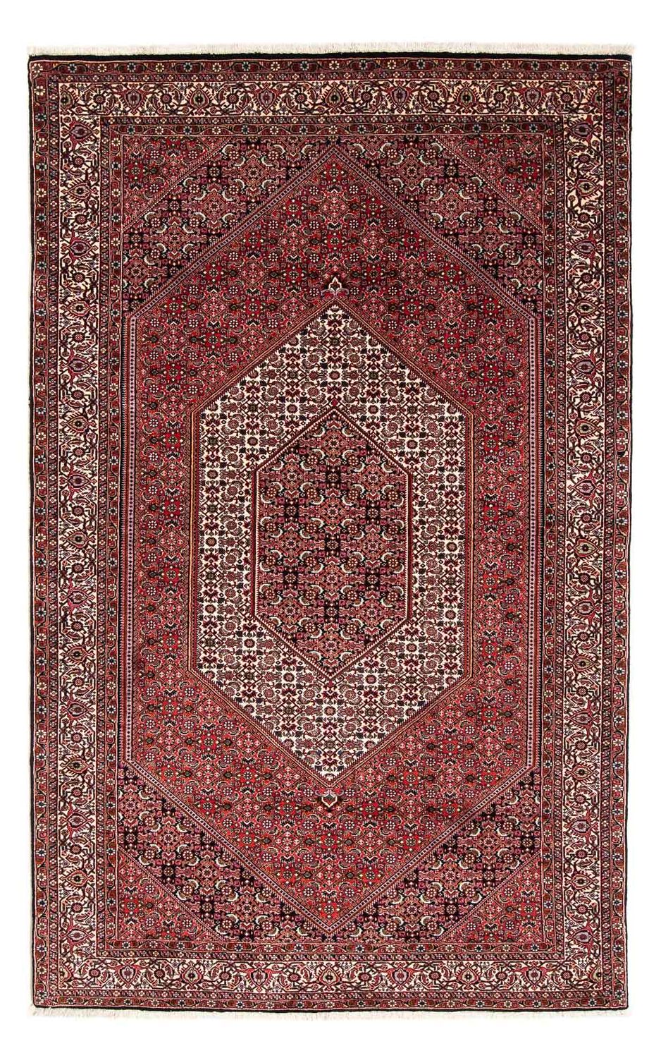 Perzisch tapijt - Bijar - 255 x 153 cm - donkerrood