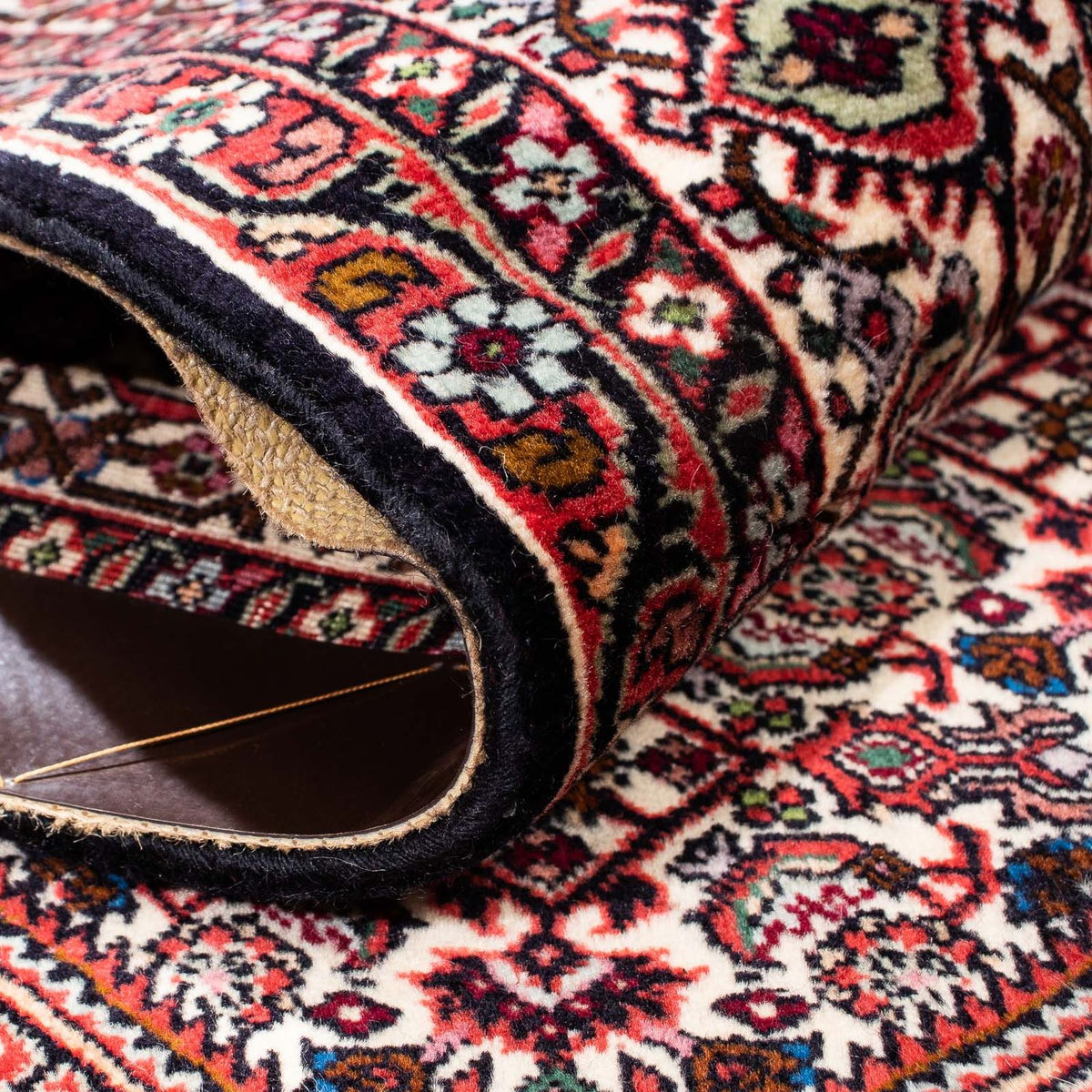 Perzisch tapijt - Bijar - 255 x 153 cm - donkerrood