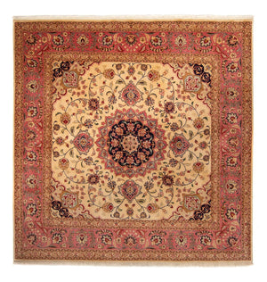 Perzisch tapijt - Tabriz vierkant  - 250 x 244 cm - beige