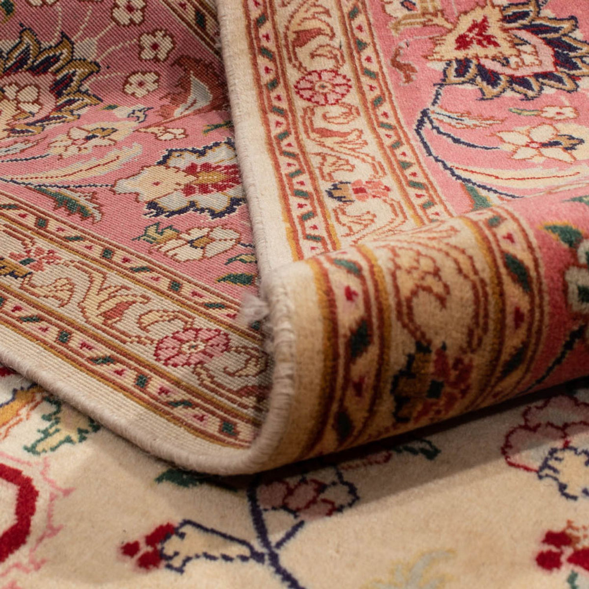 Perzisch tapijt - Tabriz vierkant  - 250 x 244 cm - beige