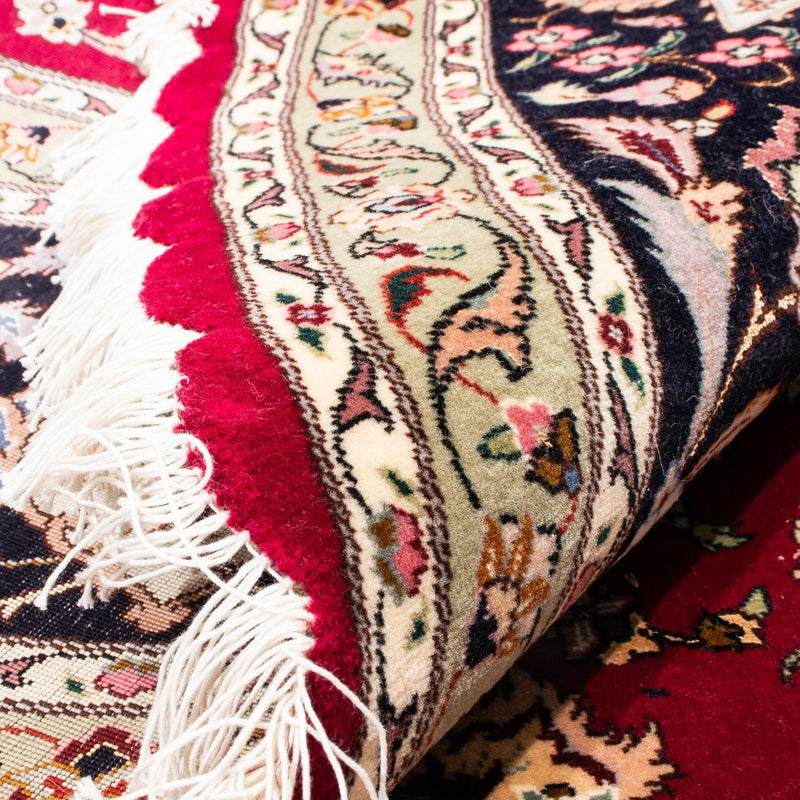 Perzisch tapijt - Tabriz - Royal rond  - 245 x 245 cm - donkerrood