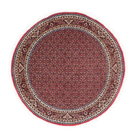 Perzisch tapijt - Bijar rond  - 155 x 155 cm - donkerrood