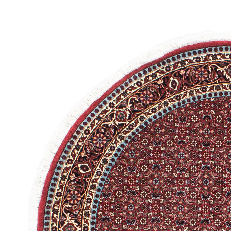 Perzisch tapijt - Bijar rond  - 155 x 155 cm - donkerrood