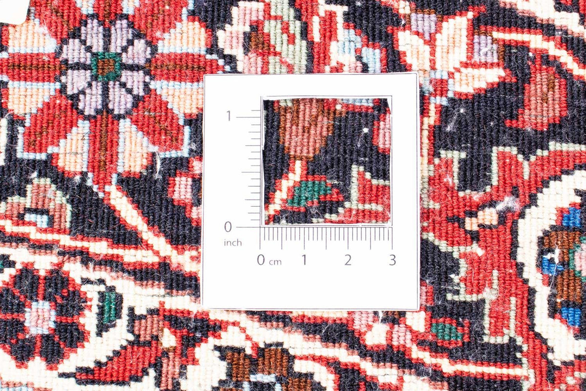 Perzisch tapijt - Bijar rond  - 155 x 155 cm - donkerrood