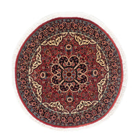 Perzisch tapijt - Bijar rond  - 100 x 100 cm - donkerrood