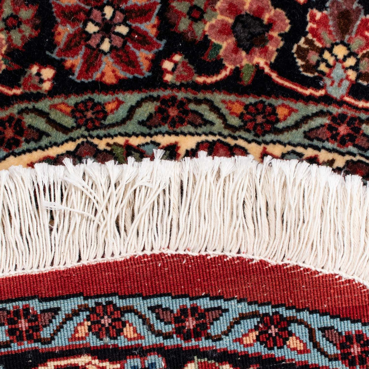 Perzisch tapijt - Bijar rond  - 100 x 100 cm - donkerrood