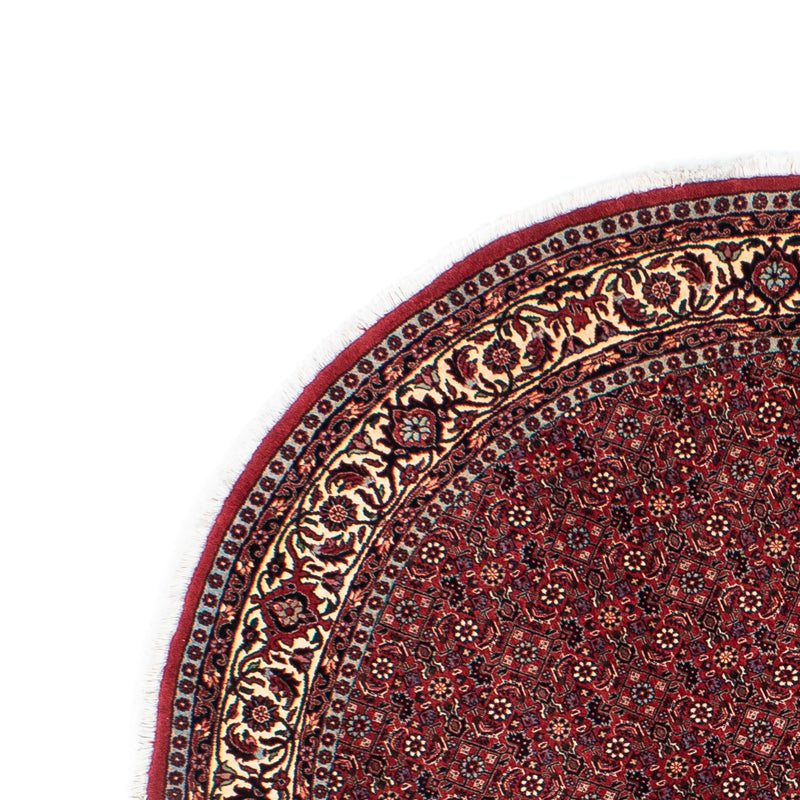 Perzisch tapijt - Bijar rond  - 155 x 155 cm - donkerrood