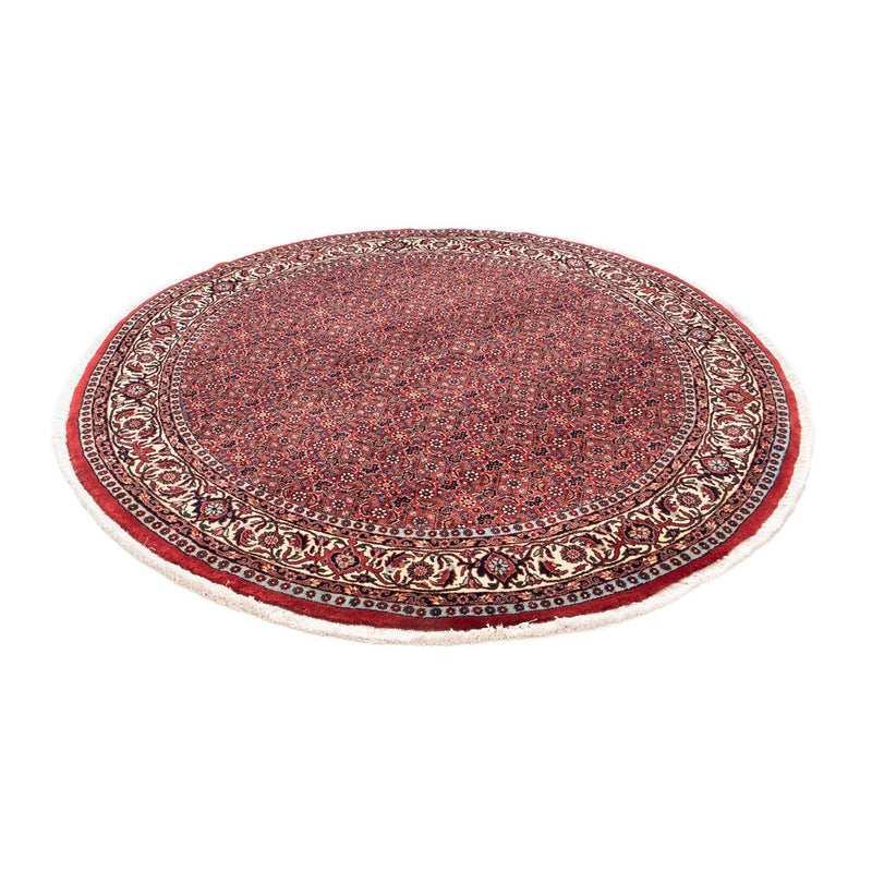 Perzisch tapijt - Bijar rond  - 155 x 155 cm - donkerrood
