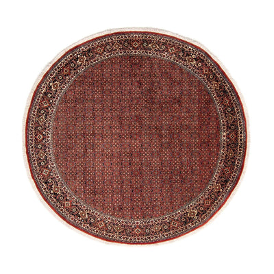 Perzisch tapijt - Bijar rond  - 250 x 250 cm - donkerrood