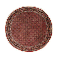 Perzisch tapijt - Bijar rond  - 250 x 250 cm - donkerrood