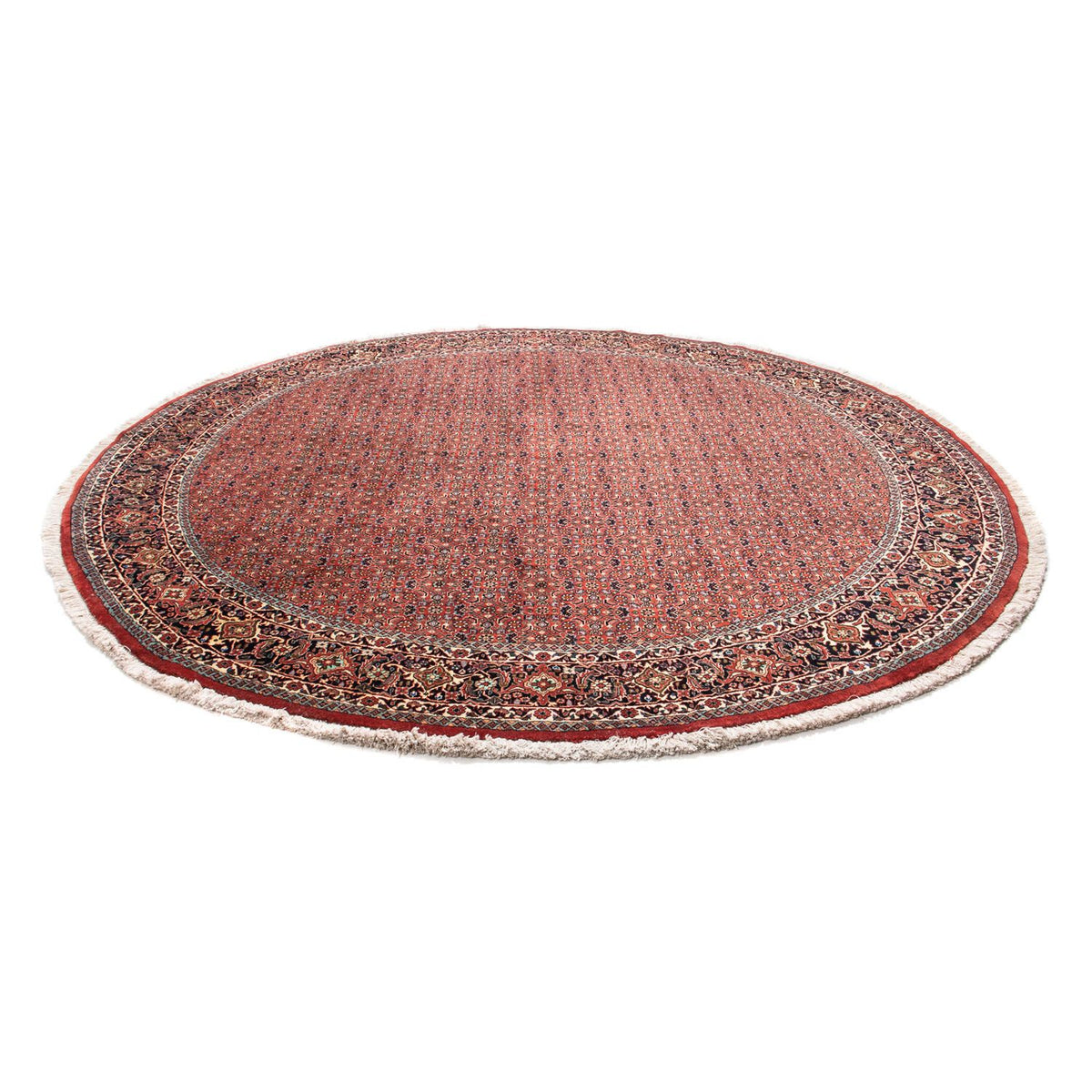 Perzisch tapijt - Bijar rond  - 250 x 250 cm - donkerrood