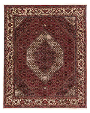 Perzisch tapijt - Bijar - 254 x 205 cm - donkerrood