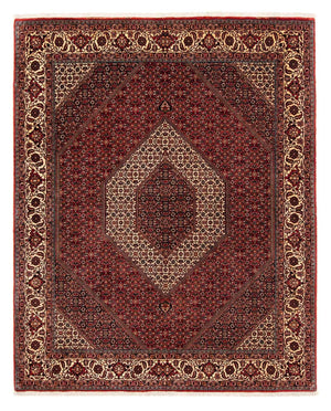 Perzisch tapijt - Bijar - 254 x 204 cm - donkerrood