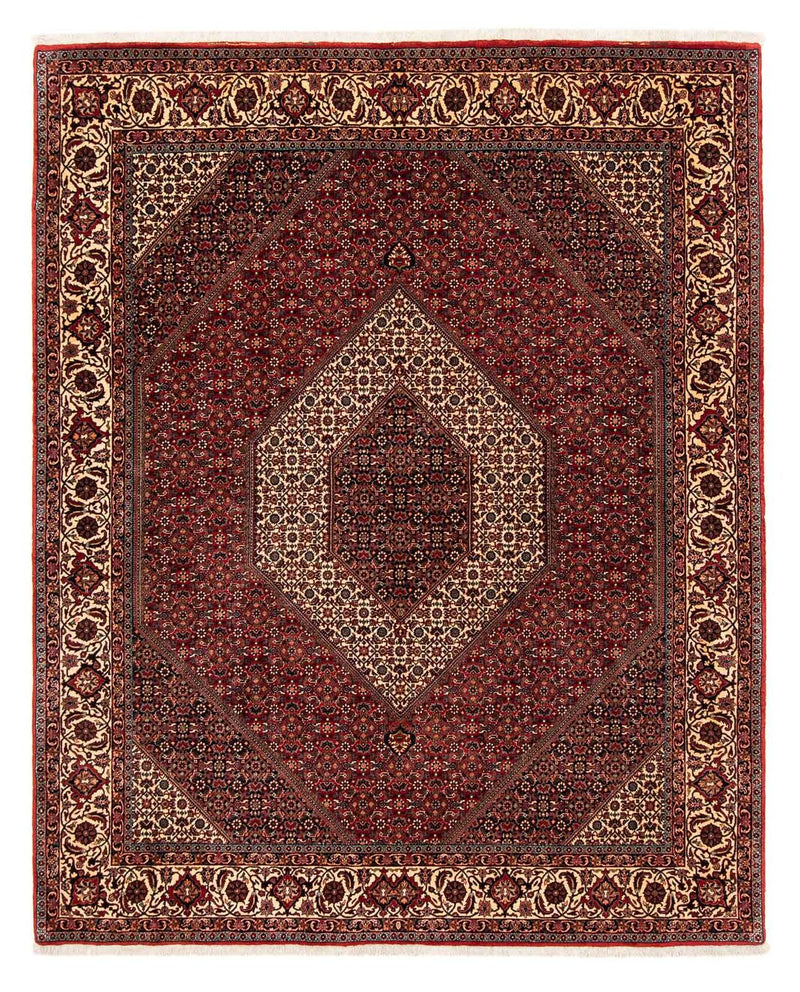 Perzisch tapijt - Bijar - 254 x 204 cm - donkerrood