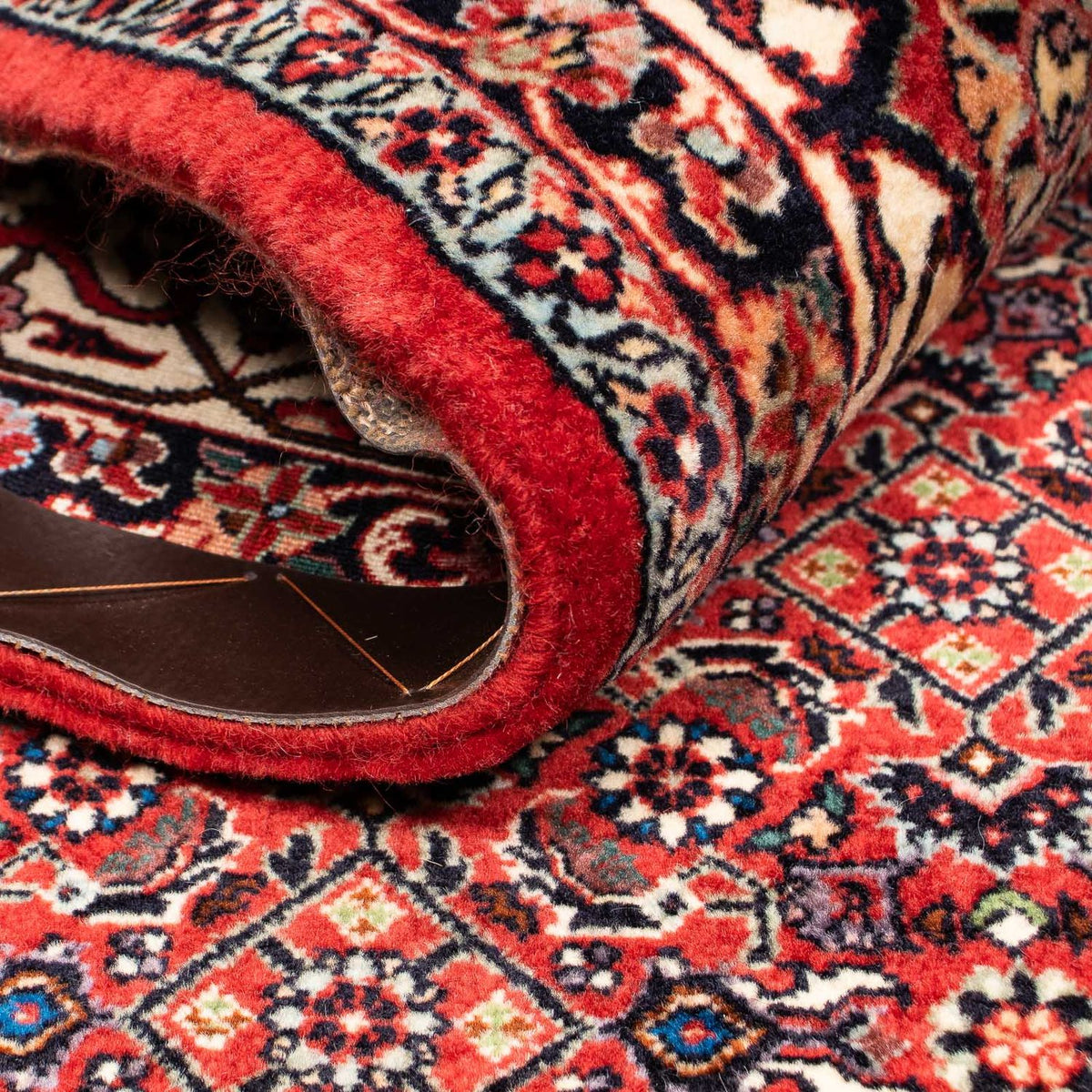 Perzisch tapijt - Bijar - 254 x 204 cm - donkerrood