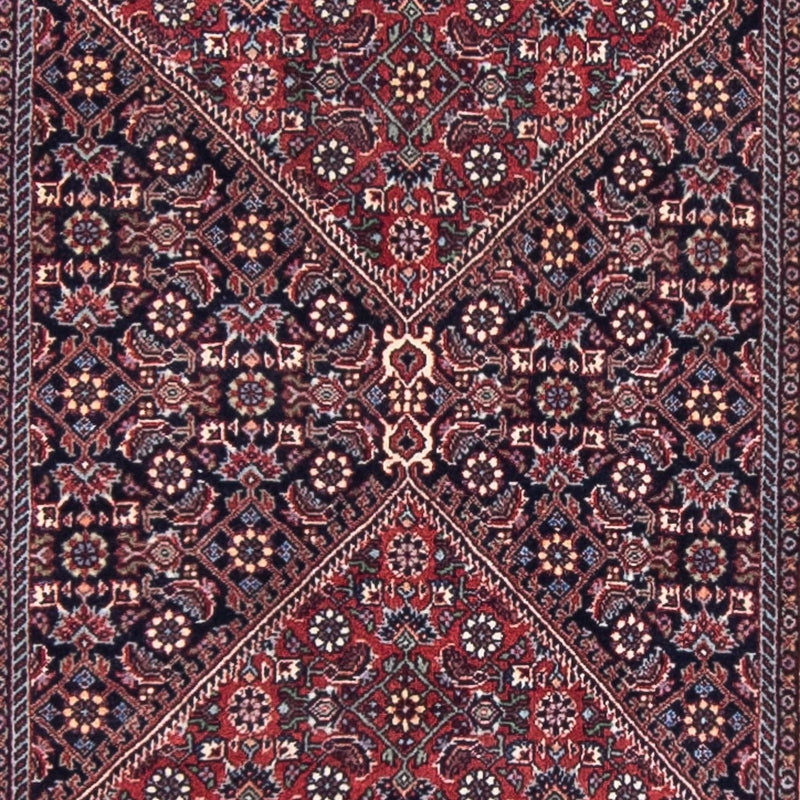 Loper Perzisch tapijt - Bijar - 380 x 75 cm - donkerrood