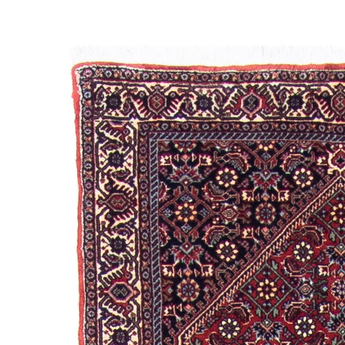 Loper Perzisch tapijt - Bijar - 380 x 75 cm - donkerrood