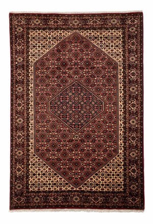 Perzisch tapijt - Bijar - 297 x 202 cm - donkerrood