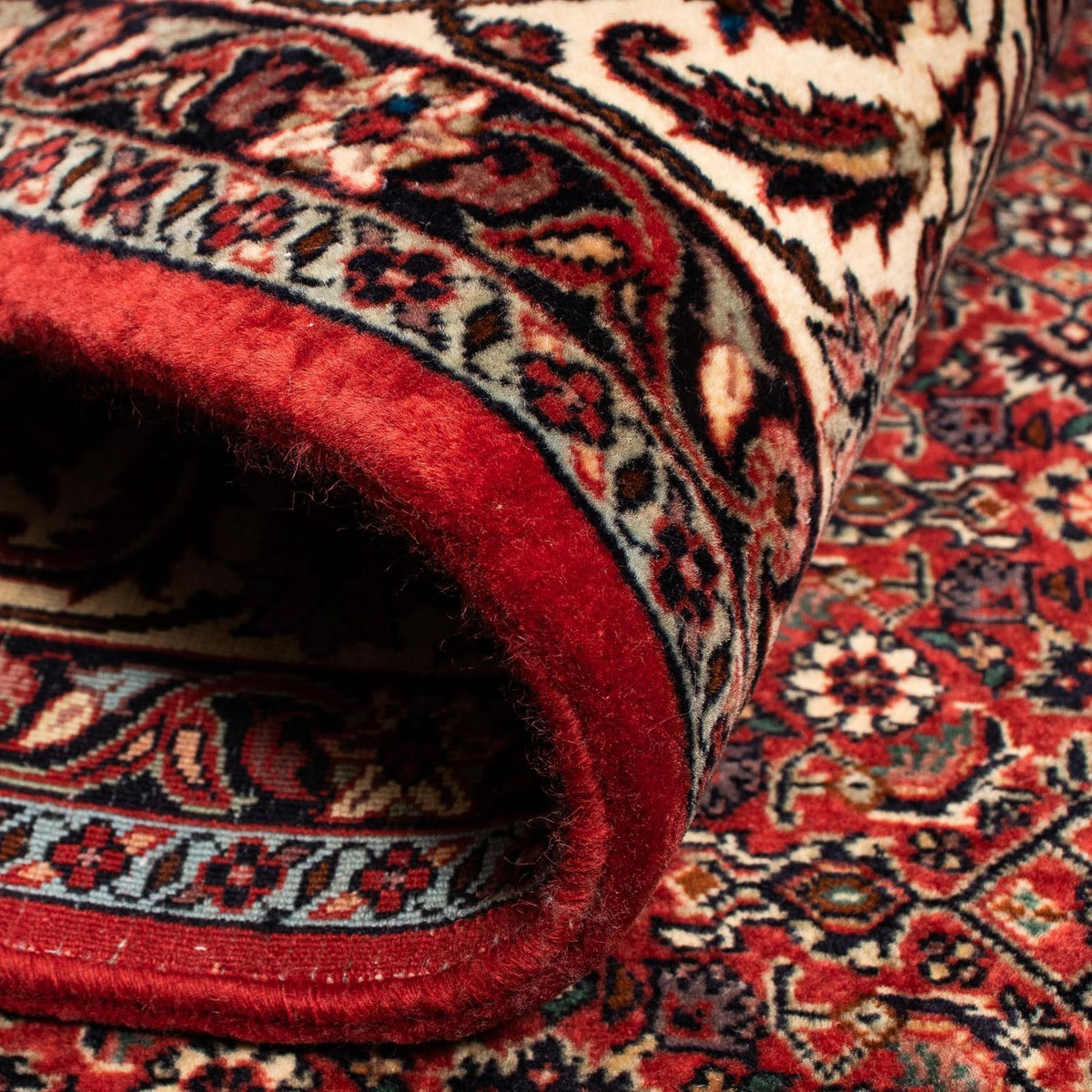 Perzisch tapijt - Bijar - 255 x 205 cm - donkerrood