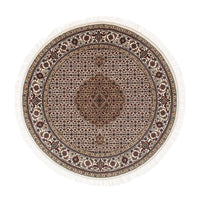 Perzisch tapijt - Tabriz rond  - 150 x 150 cm - veelkleurig
