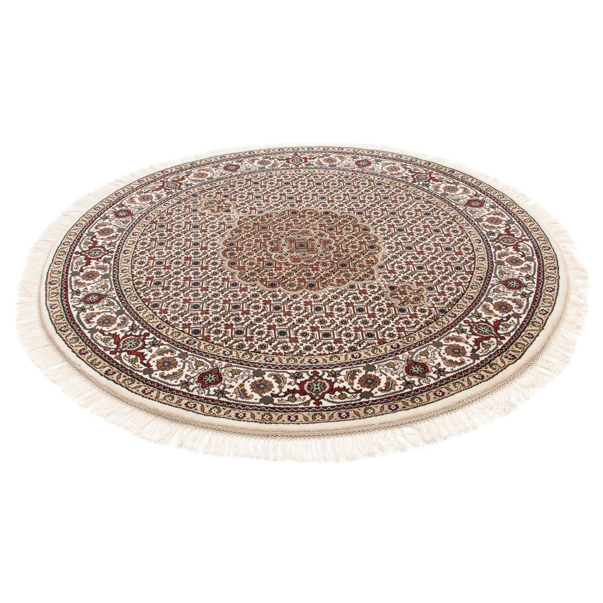 Perzisch tapijt - Tabriz rond  - 150 x 150 cm - veelkleurig
