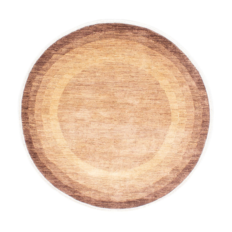 Ziegler tapijt - Modern rond  - 153 x 151 cm - bruin