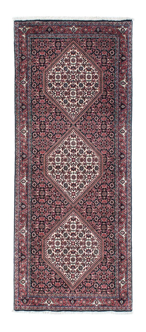 Loper Perzisch tapijt - Bijar - 199 x 72 cm - donkerblauw