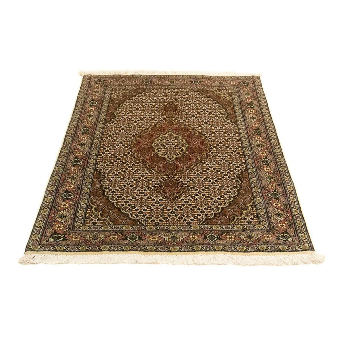 Perzisch tapijt - Tabriz - Royal - 113 x 84 cm - beige