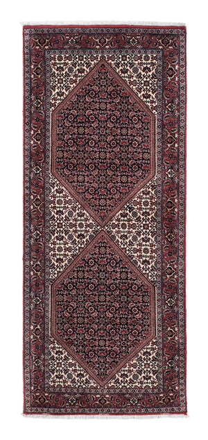 Loper Perzisch tapijt - Bijar - 190 x 77 cm - rood