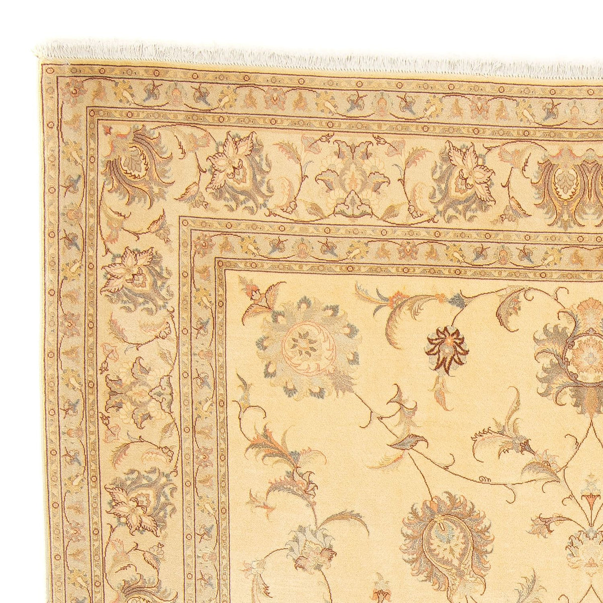 Perzisch tapijt - Tabriz - Royal - 242 x 202 cm - beige