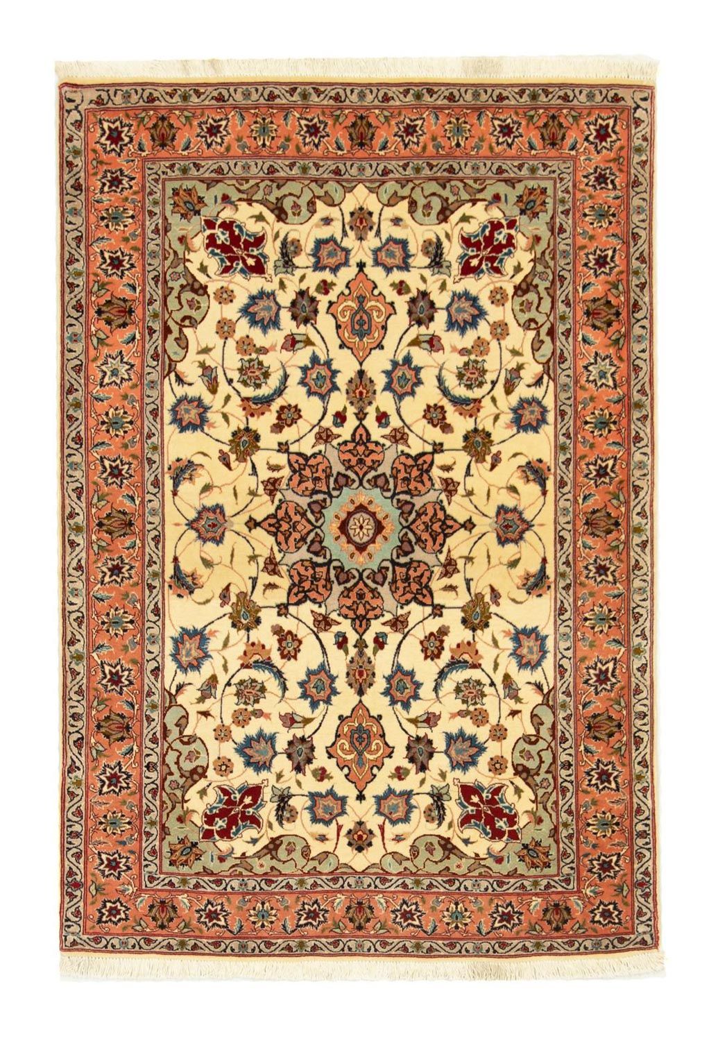 Perzisch tapijt - Tabriz - Royal - 151 x 102 cm - beige